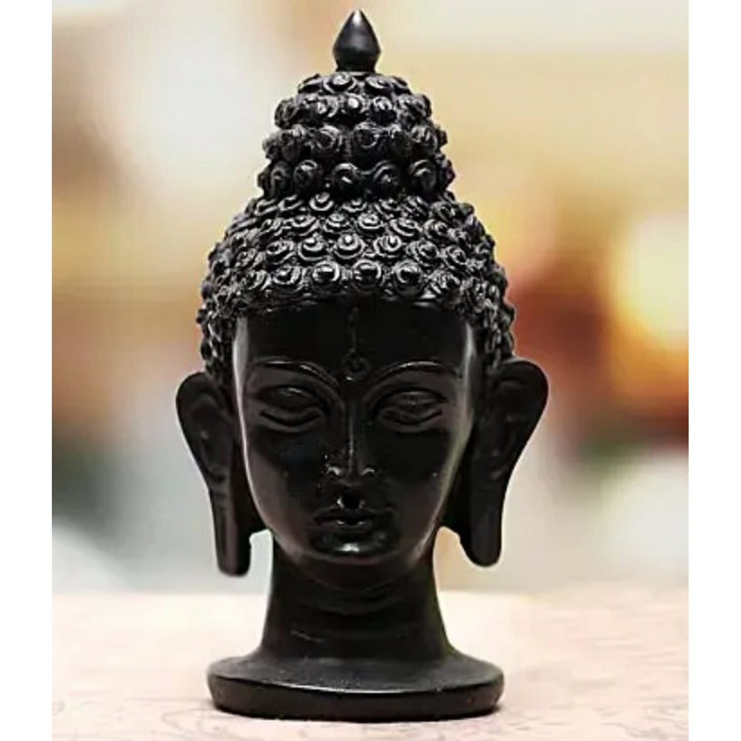 Unbreakable Buddha Head For Office Table, Home And Car Decoration