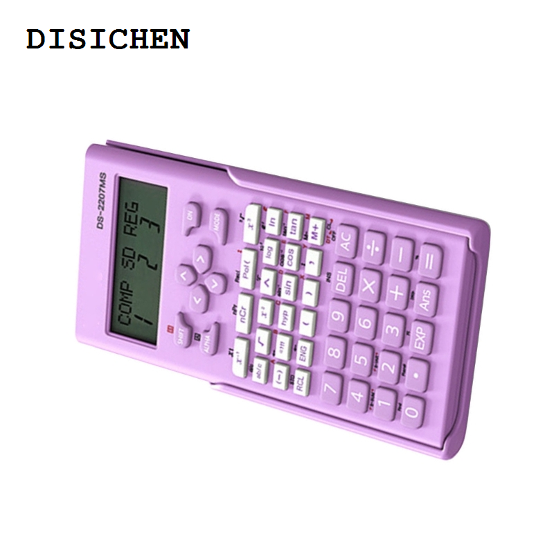 DISICHEN Portable Scientific Calculator Two-Line Display l Students Function Calculators