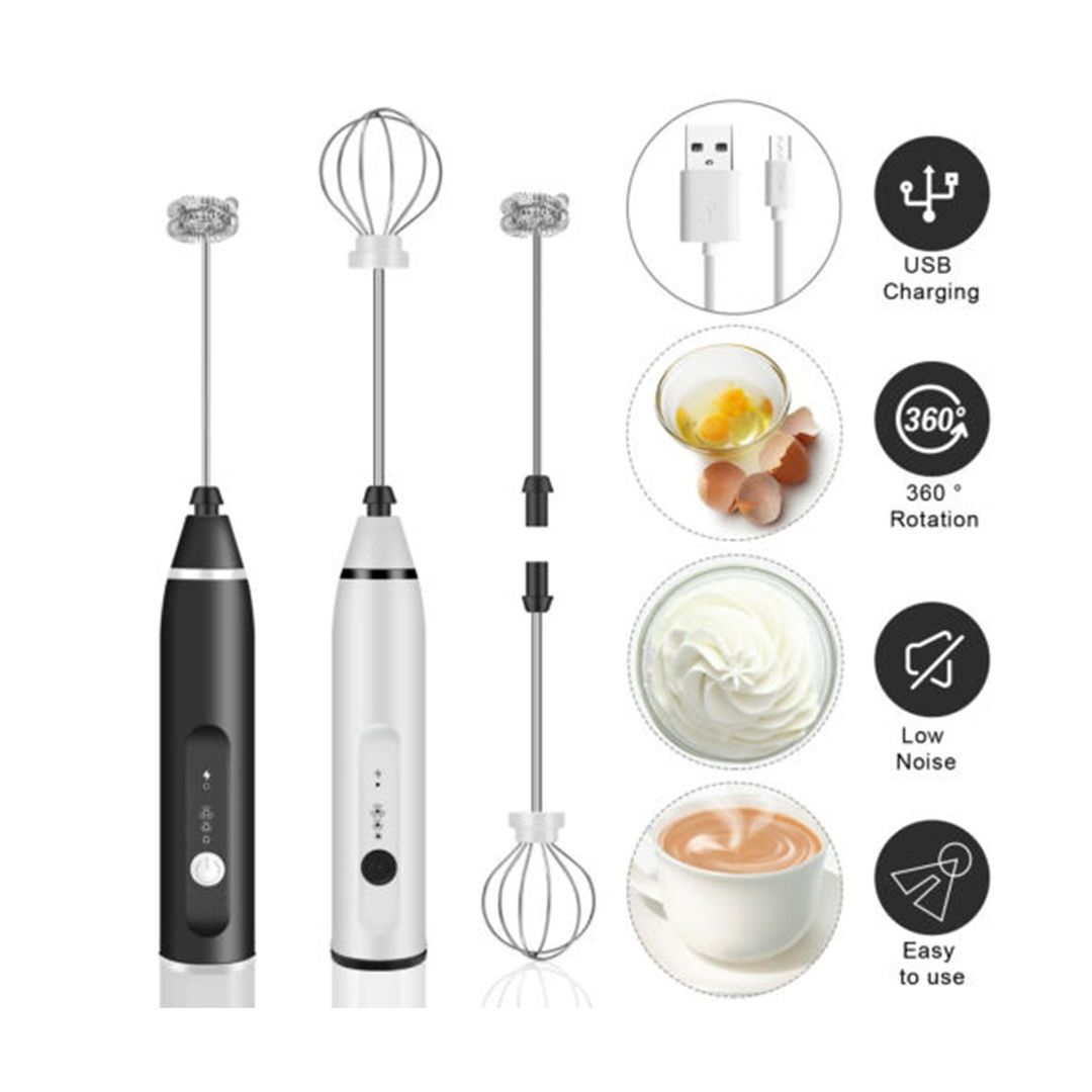 Rechargeable Coffee Bitter Milk Frother Coffee Drink Foamer Whisk Mixer Stirrer Coffee Eggbeater