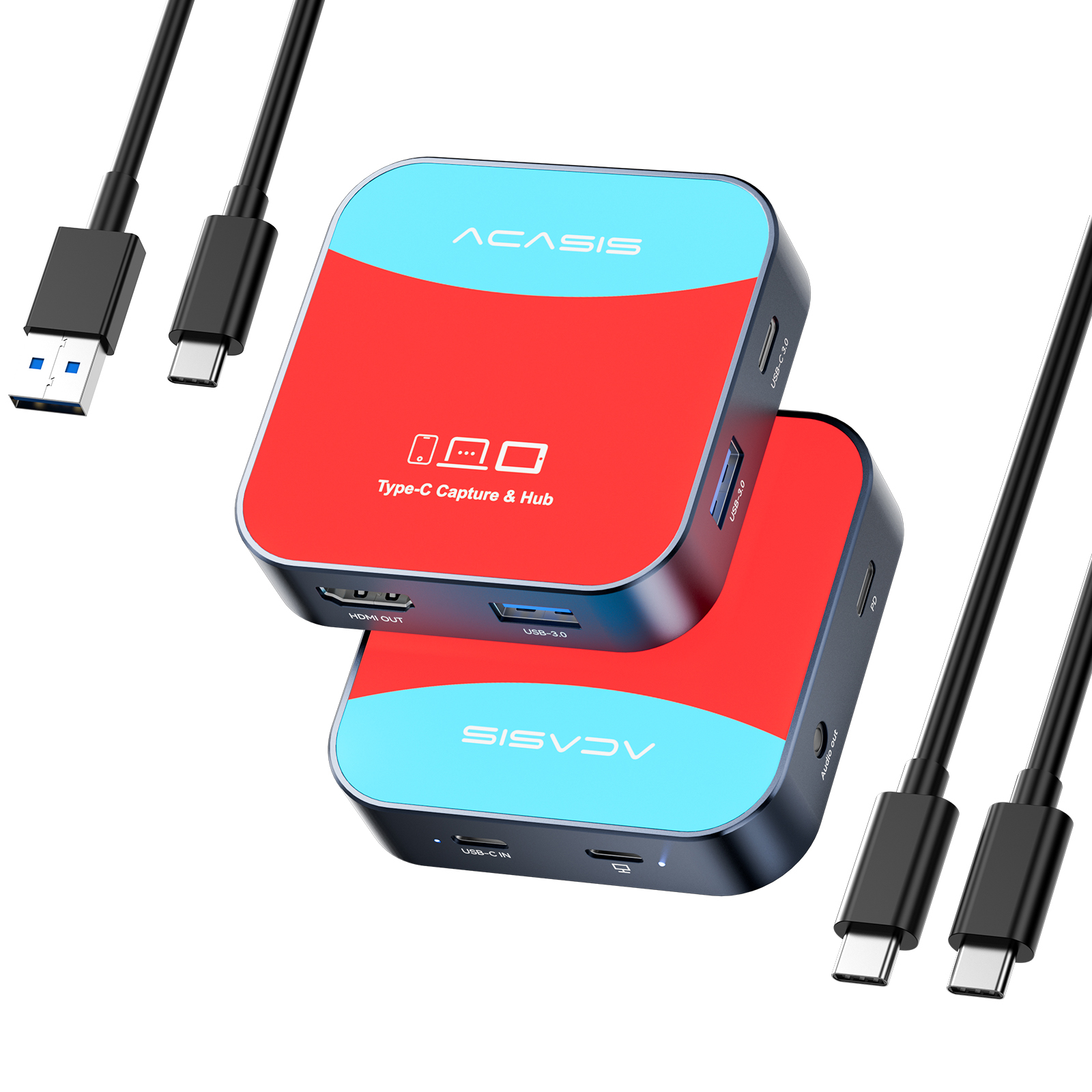 Acasis 2-in-1 1080P60 Capture Card and Dock for Nintendo Switch