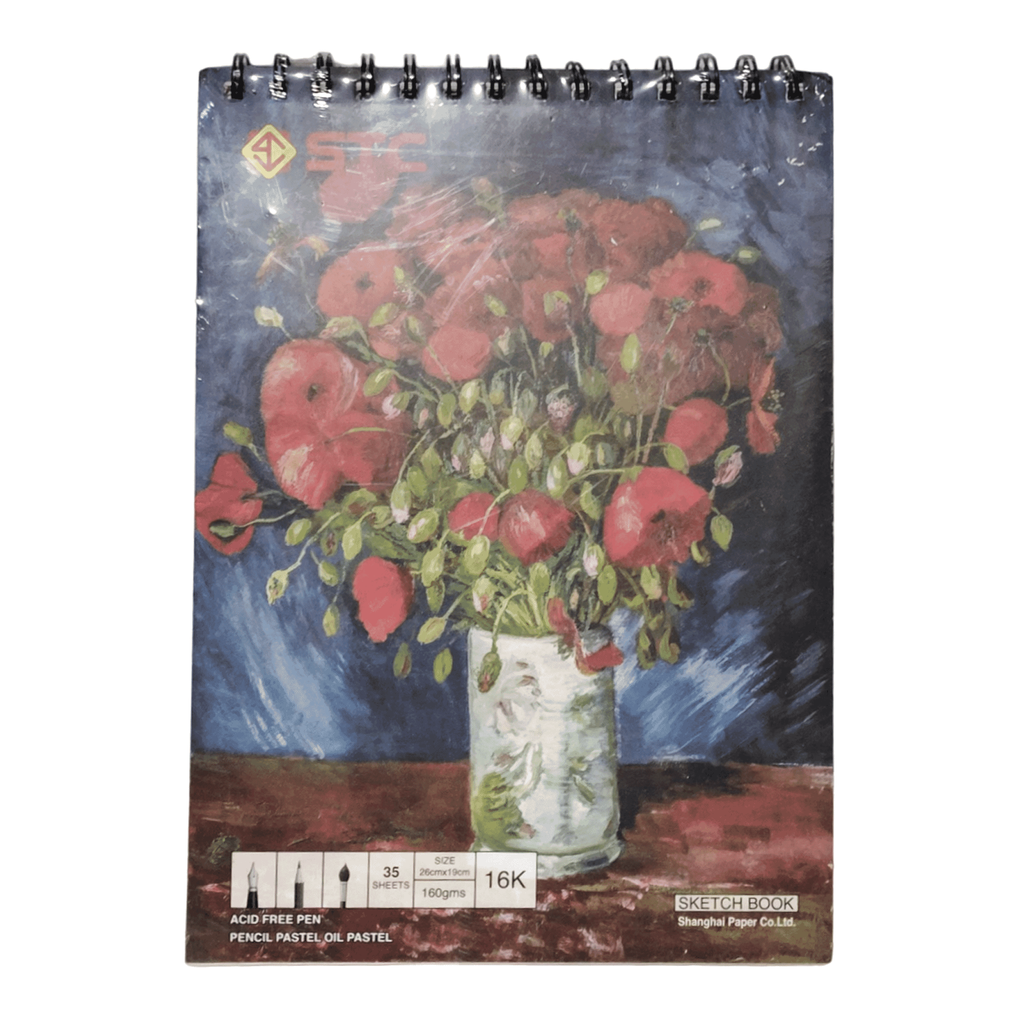 TNBC A4 160gsm 35 sheets Pencil Oil Pastel Sketch Book