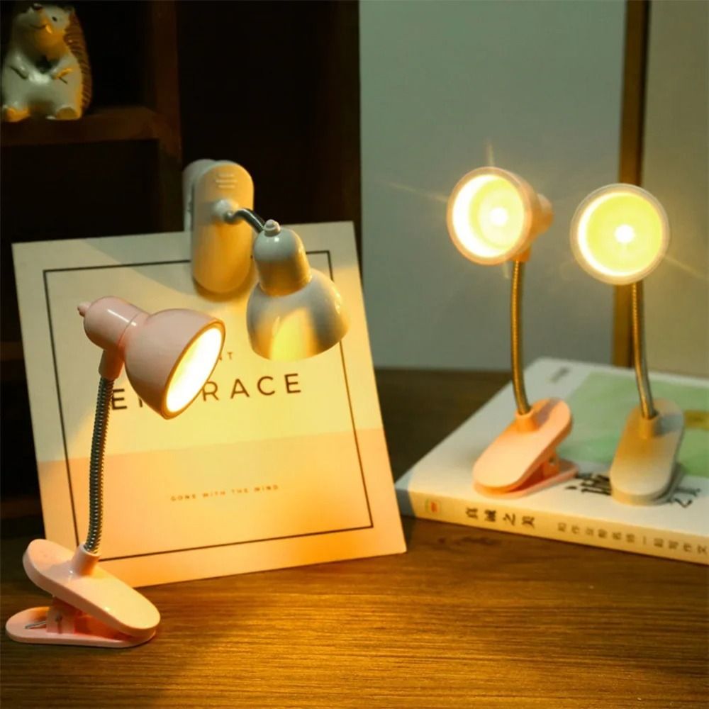Fashion Bookmark Mini Book Light Desk Decoration Writing Stand Notebook LED Clamp Table Lamp Bedside Night Lights Bedroom