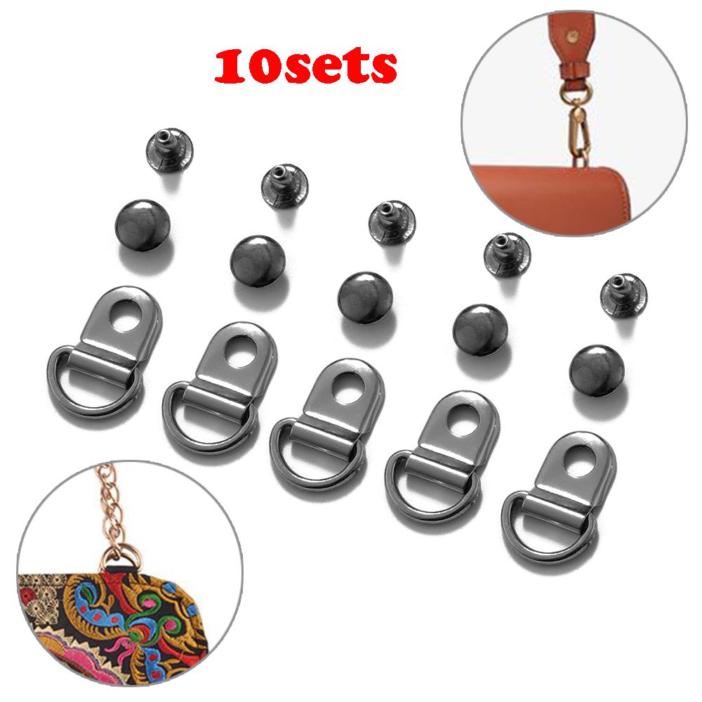 10sets/Lot Hiking tools Climbing Accessories Outdoor Carabiner Boots Hook D Ring Buckle Bag accesseries Bag Belt Buckles Handbags Clips