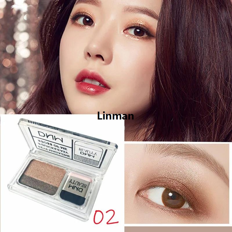 Linman Zhitian Luxury Two Colors Small Box Lazy Eye Shadow Makeup Matte EyeshaFashion dow Easy To Carry Eyeshadow Tray Professional Women Cosmetics Wholesale