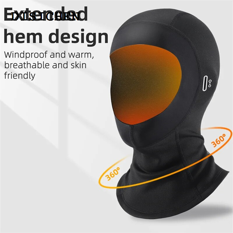 DISICHEN Fashion WEST BIKING Winter Headgear Climbing Hiking Fleece Thermal Keep Warm Helmet Liner Windproof Cycling Face Balaclava Fishing Hat
