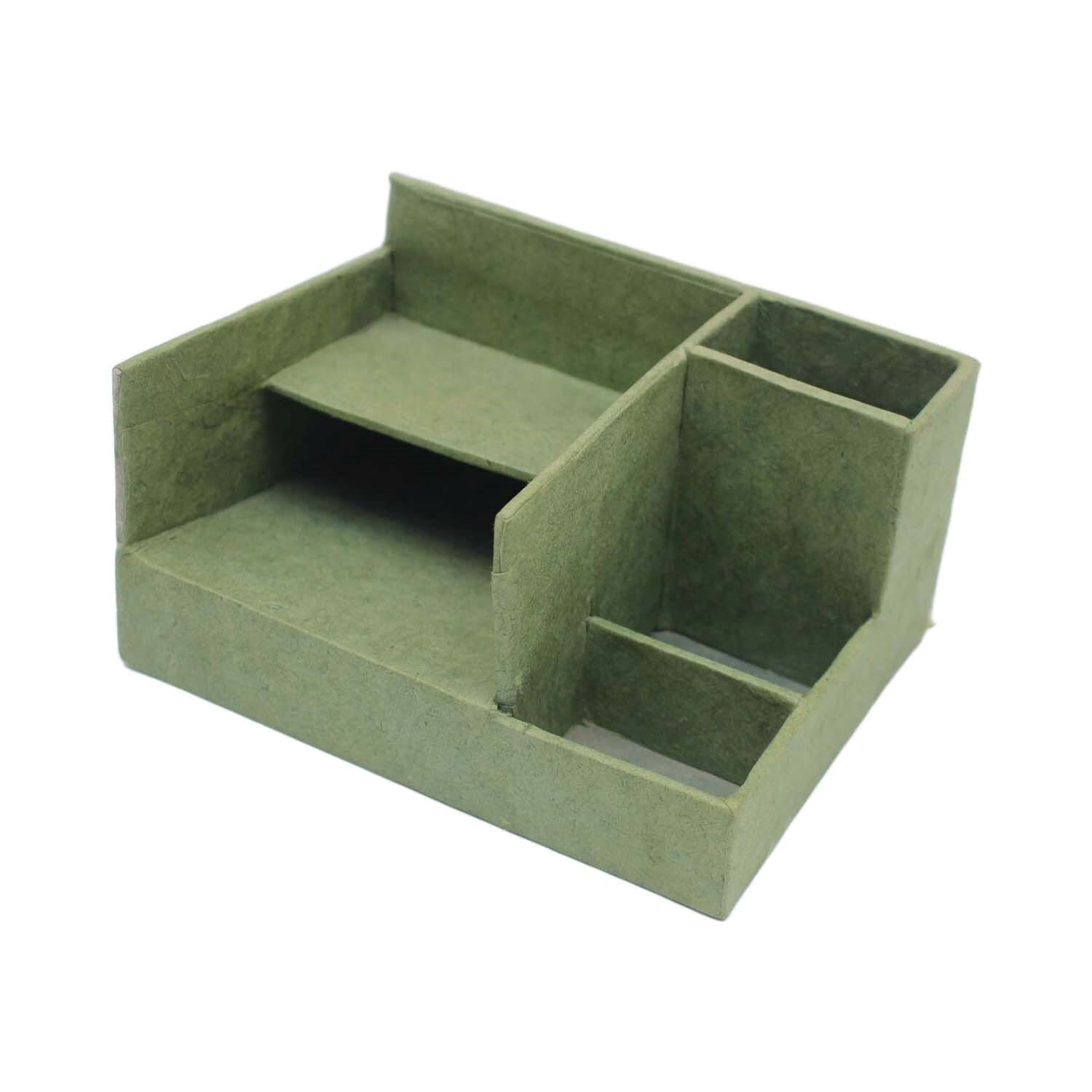 Green Print Box With Partition
