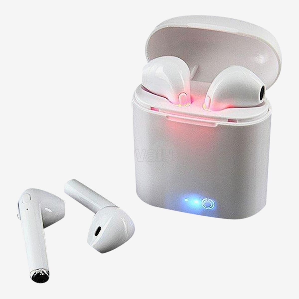HBQ I7S Double Dual Mini Wireless 4.1 Bluetooth Earbuds With Power Case
