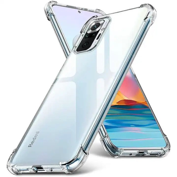 Clear Case for Redmi Note 10 Pro / Max - Casing Airbag Luxury Silicone Back Cover - Transparent