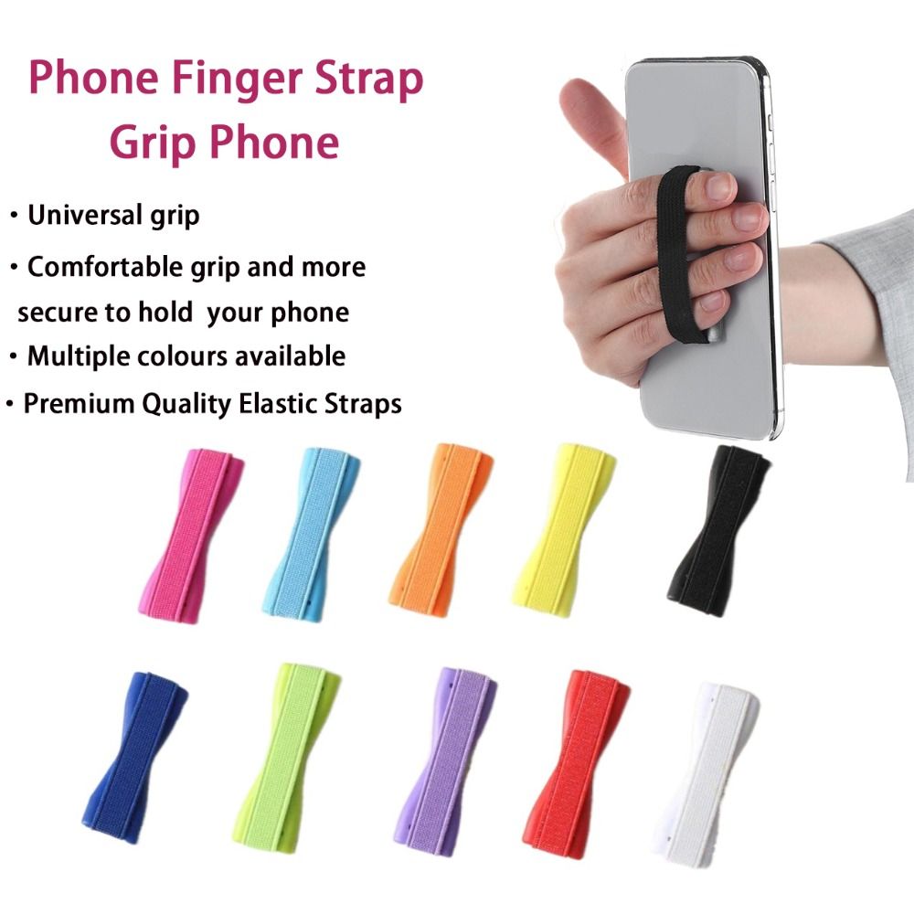 Convenient Elastic Sling Phone Holder ABS 10color Grip Phone Mobile Phone Accessories One-handed Operation Phone Back Sticker Phone