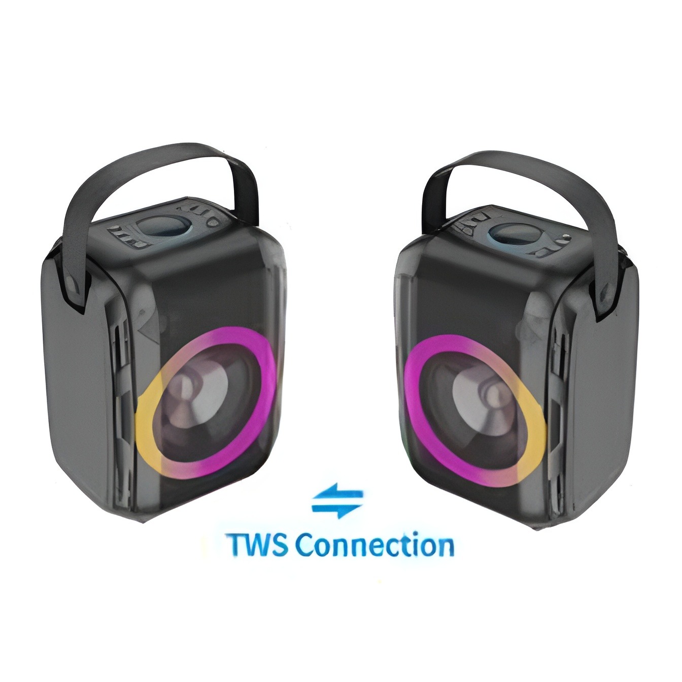 Share to W-KING T9 mini portable LED Bluetooth party speaker, with Karaoke function