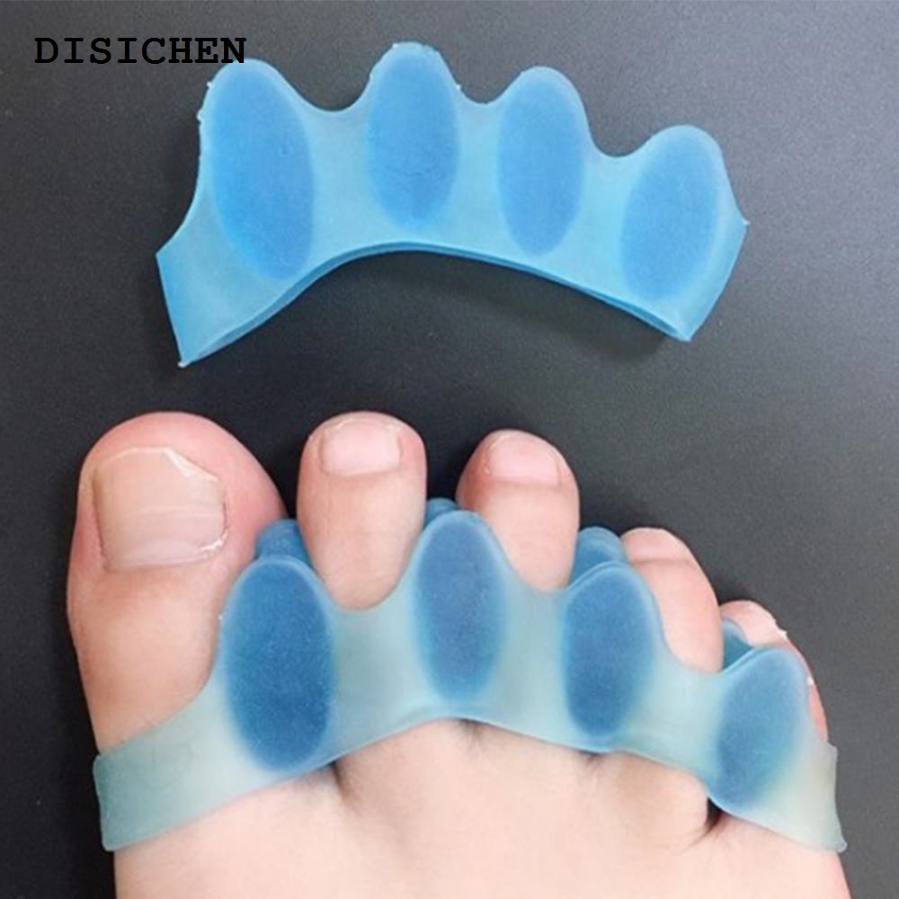DISICHEN Luxury Toe Straightener Silicone Separator Bunion Relief Brace Corrector Foot Treatment Finger Splitter Nail Art Toes Separators