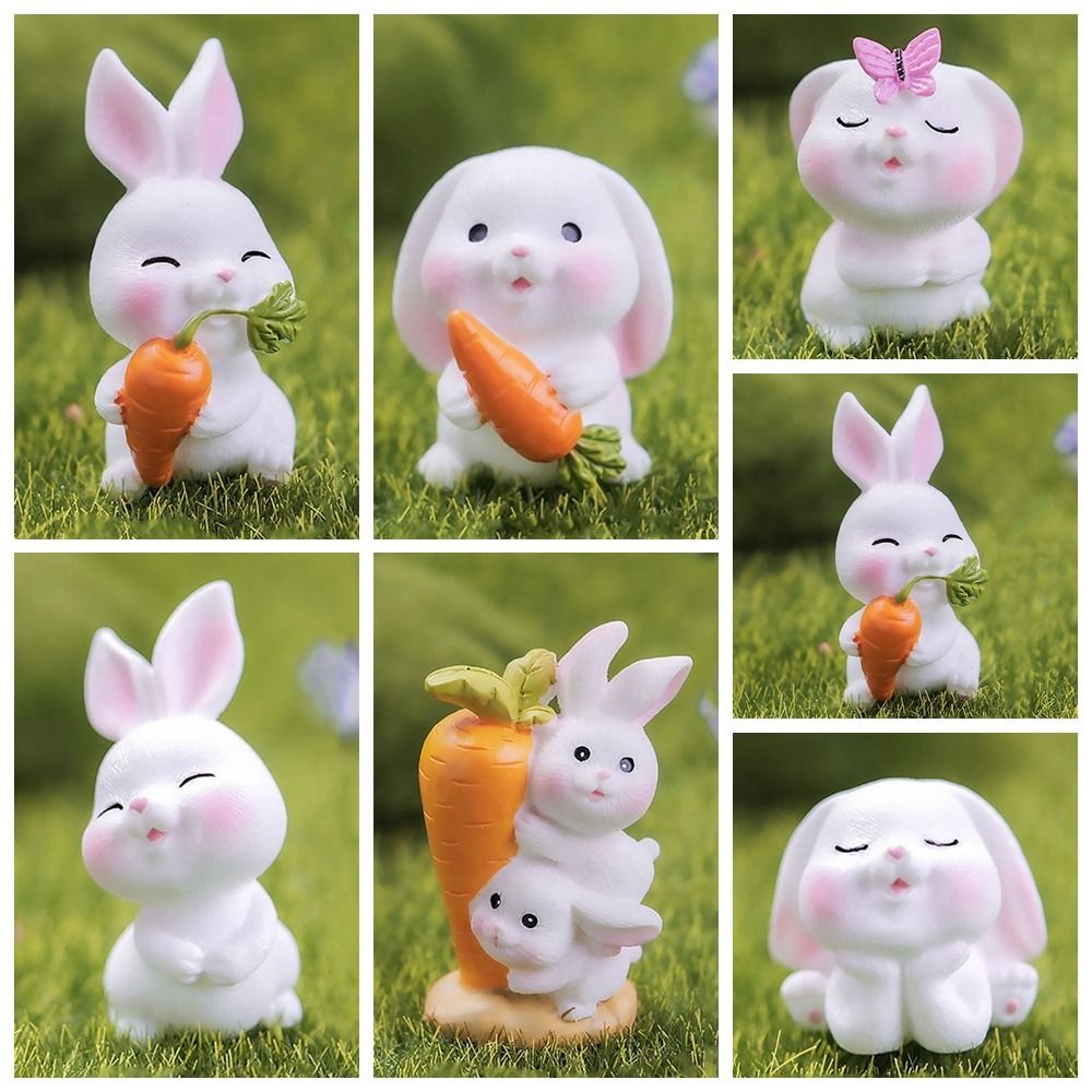 Gift Cartoon Miniature Dog Figurine Micro Landscape Mini Cute Puppy Statue Fairy Garden Dollhouse Decoration Cartoon Dog