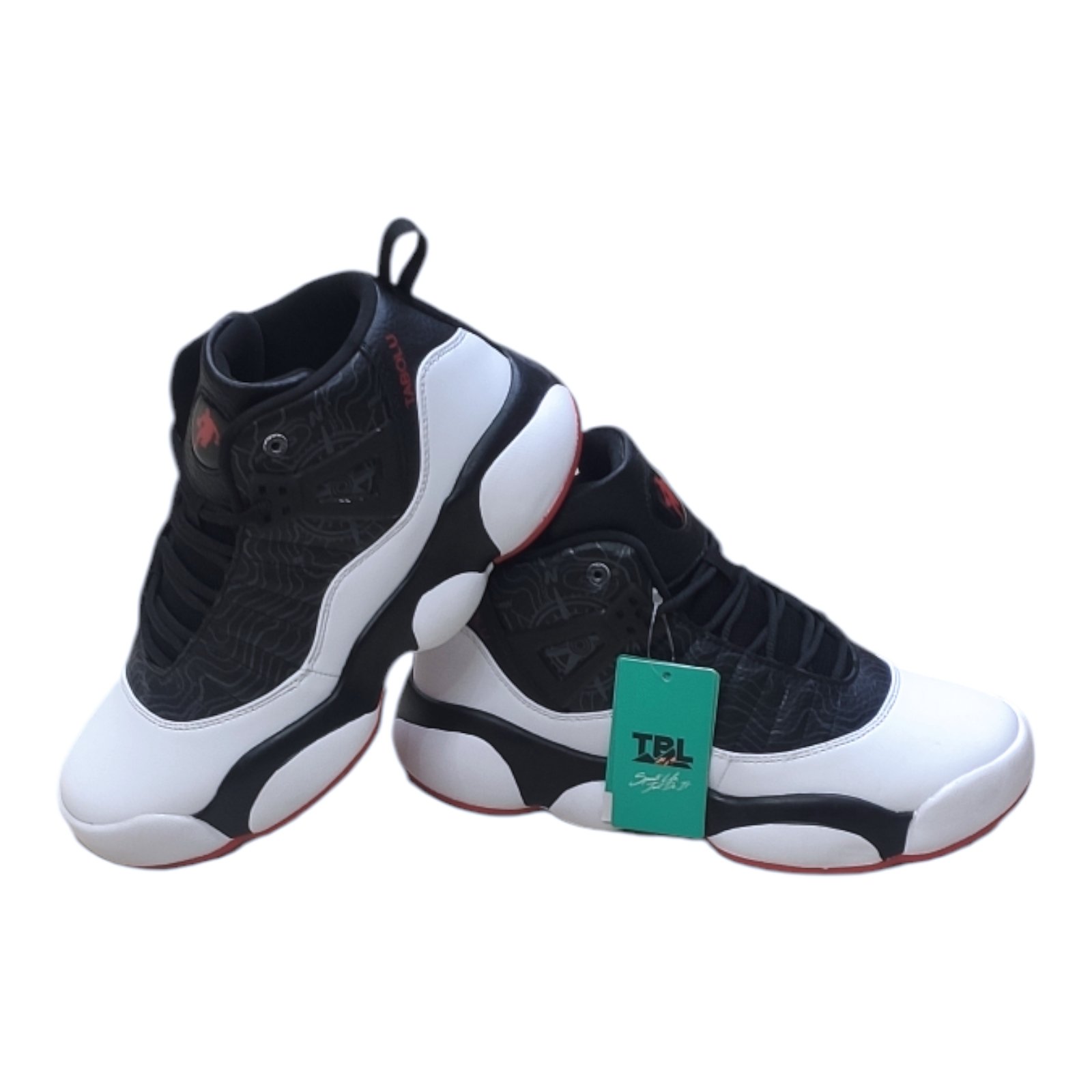 New TBL Junuine High Top Basketball Shoes Non Slip Shock Absorbing Lace Up Sneakers For Men (N96)