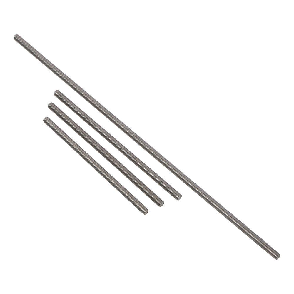 2PCS Practical 304 Stainless Steel Fully Threaded Rod 0.8mm Thread Pitch M5 Long Threaded Screw Right Hand Threads Rods Bar Studs Hangers