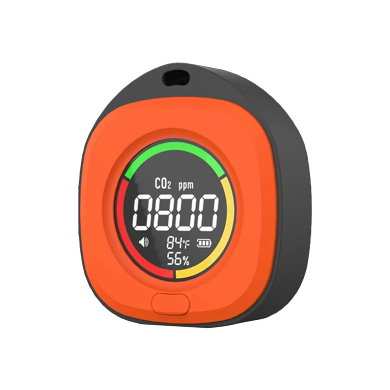 K5C Mini Carbon Dioxide Detector CO Tester Air Quality Portable Monitor LED Screen USB Typc-C Charging Indoor B