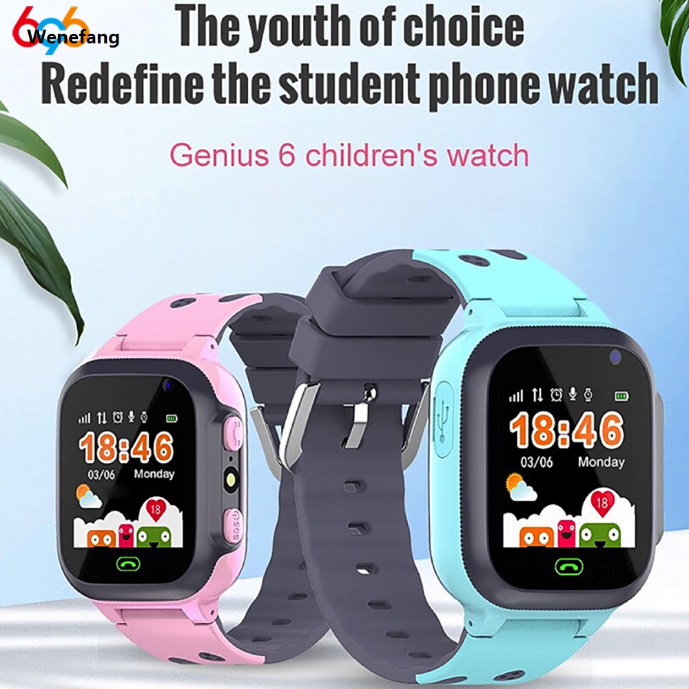 Wenefang Kid Smart Watch 2G LBS SOS Call Anti Lost Baby Children Smart Watches Fashion Waterproof SIM Card Position Tracking Gift For IOS Android