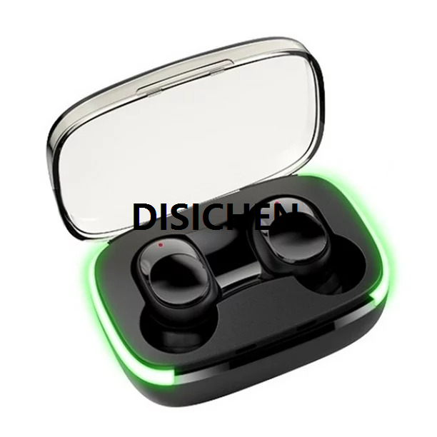 DISICHEN Y60 Bluetooth Earphone TWS Wireless Gaming Headset With Breathing Light Stereo LED Display Touch Control Earbuds Noise Cancelling Headphone With Mic For Bargain price