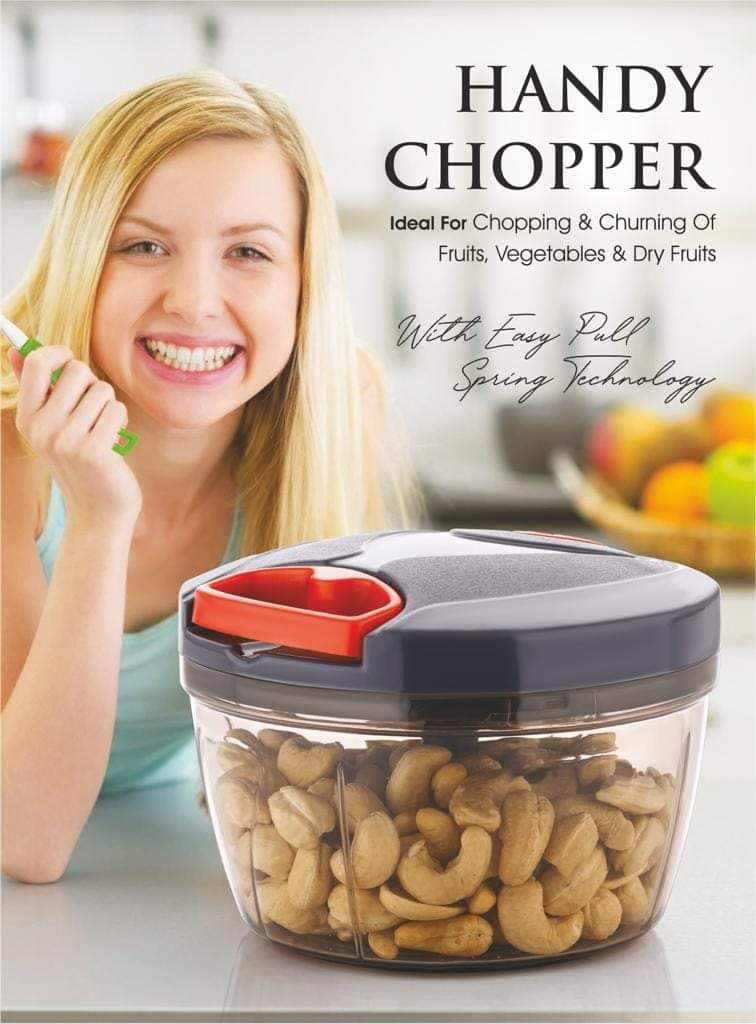 2 in 1 Handy Dori Plastic Vegetable & Fruit Chopper - 450 Ml