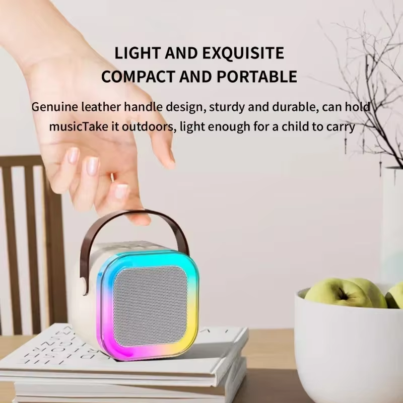 【2025 Version】 2025 latest Bluetooth speaker K12 microphone integrated outdoor live broadcast home karaoke Bluetooth speaker with microphone