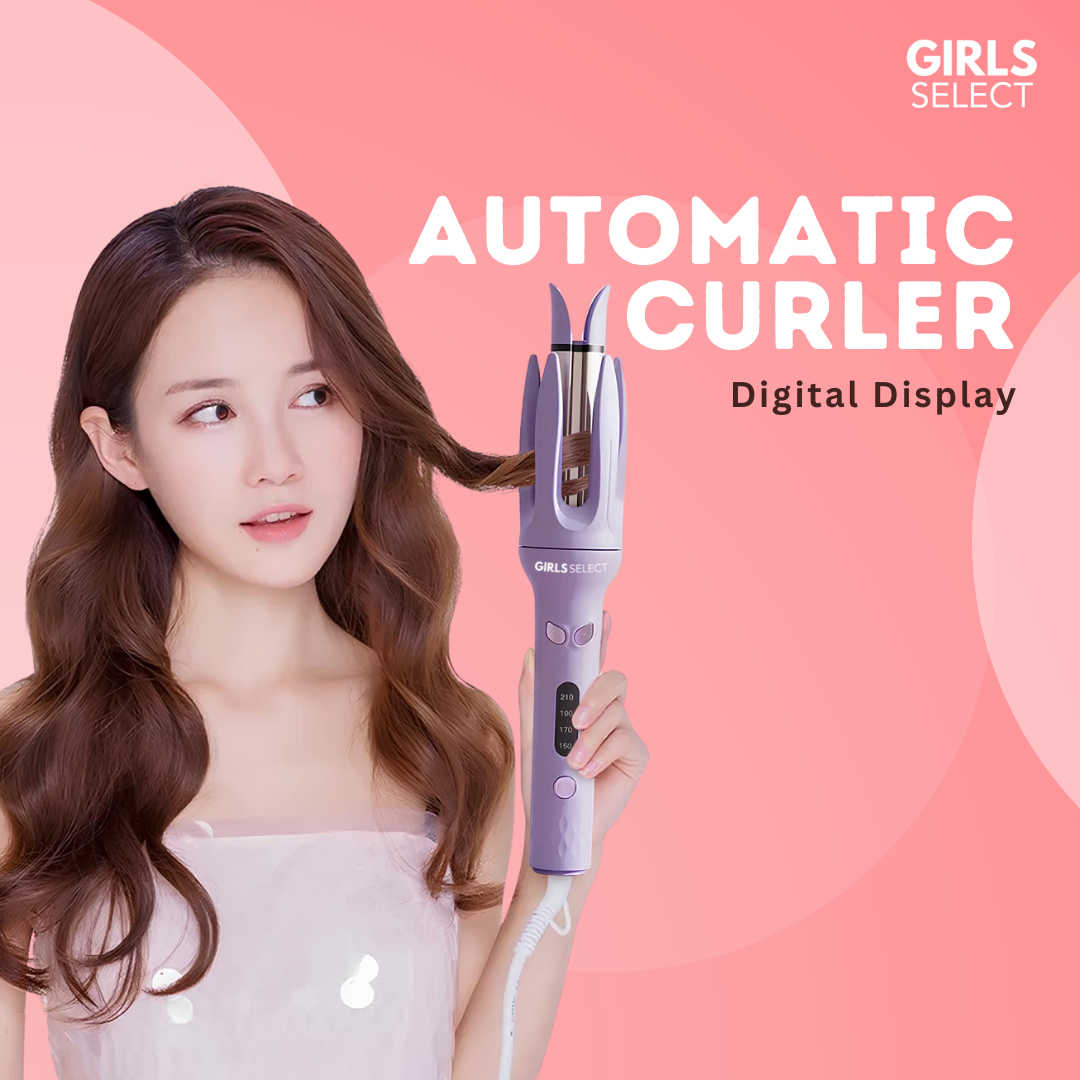 Automatic Hair Curler Self Spiraling Rotating Curler by dokan shopping