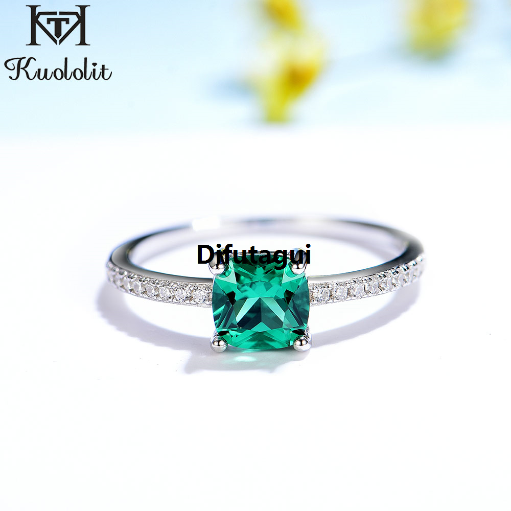 Difutagui New specials Kuololit Diaspore Gemstone Rings for Women Girls Solid Original 925 Sterling Silver Wedding Engagement Topaz Emerald Sapphire Ring