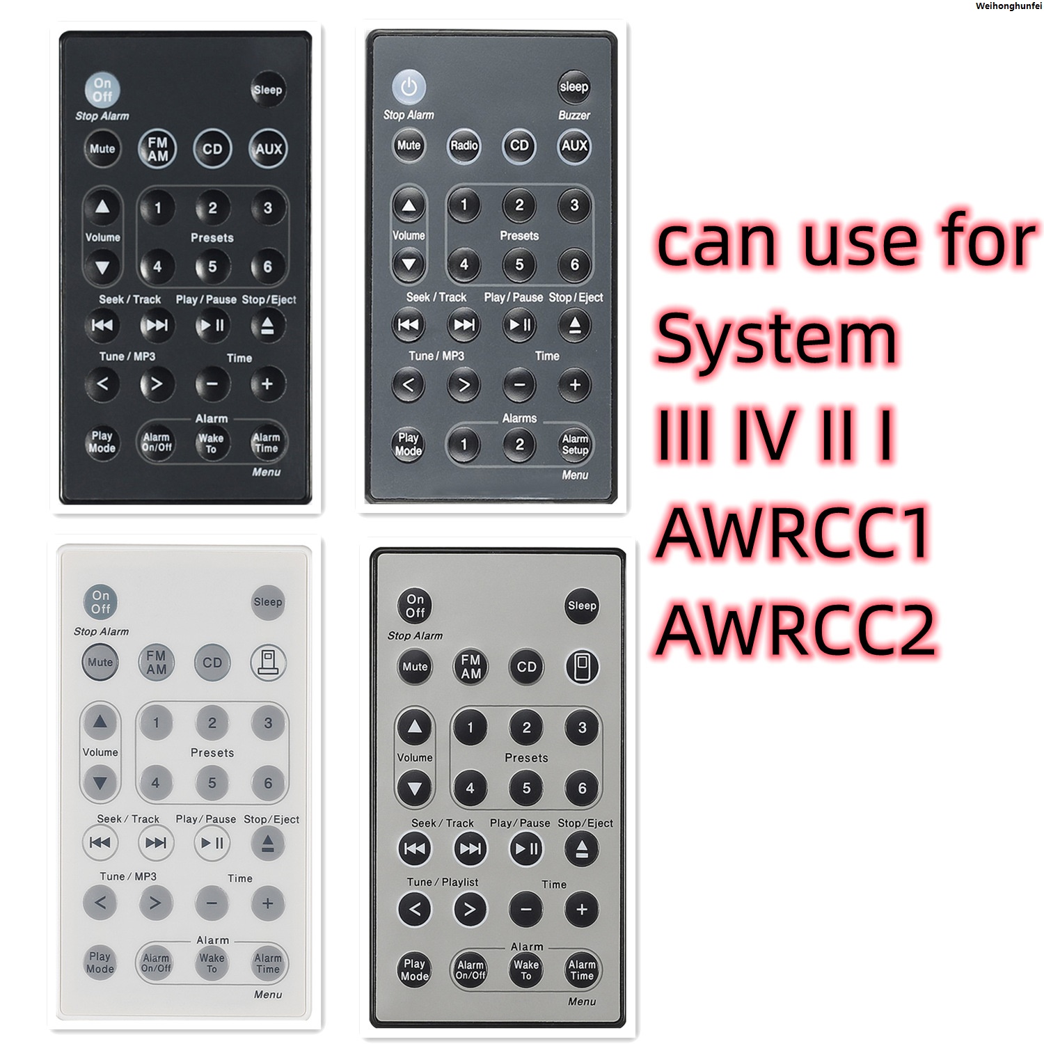 WeihonghunfeiBargain price Universal Replacement Remote Control for Bose Sound Touch Wave Music Radio System-Generation System III IV II I) AWRCC1 AWRCC2
