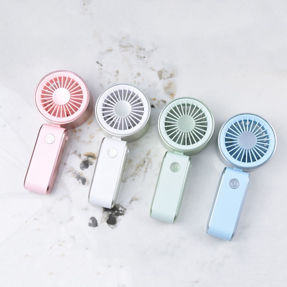 Compact Foldable Portable Electric Fan Quiet Operation 3 Speeds Neck Hanging Small Fan Low Noise Rechargeable Personal Cooling Fan Indoor Outdoor Use