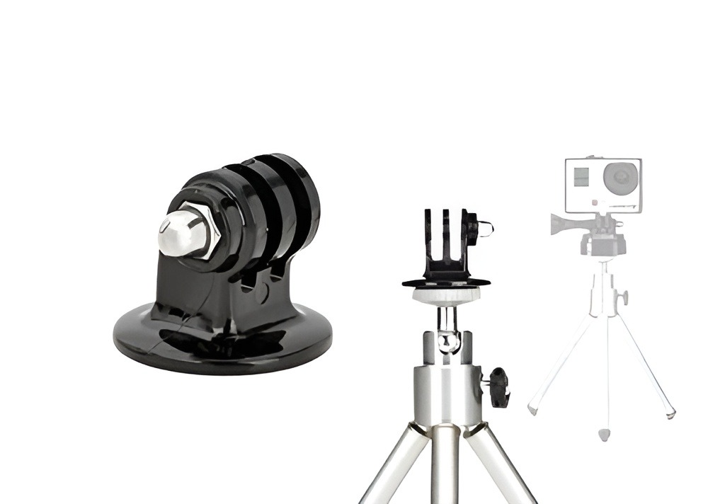 Black Tripod Mount Monopod Adapter for Go Pro Hero Sjcam Xiaomi Yi Camera Stand Go Pro and Action Cameras