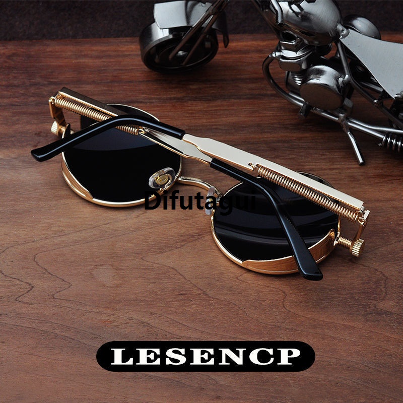 Difutagui Original [ New ]2021 Steam Punk round Sunglasses Men Special and Women Classic Retro round Frame Sun Glasses Tide