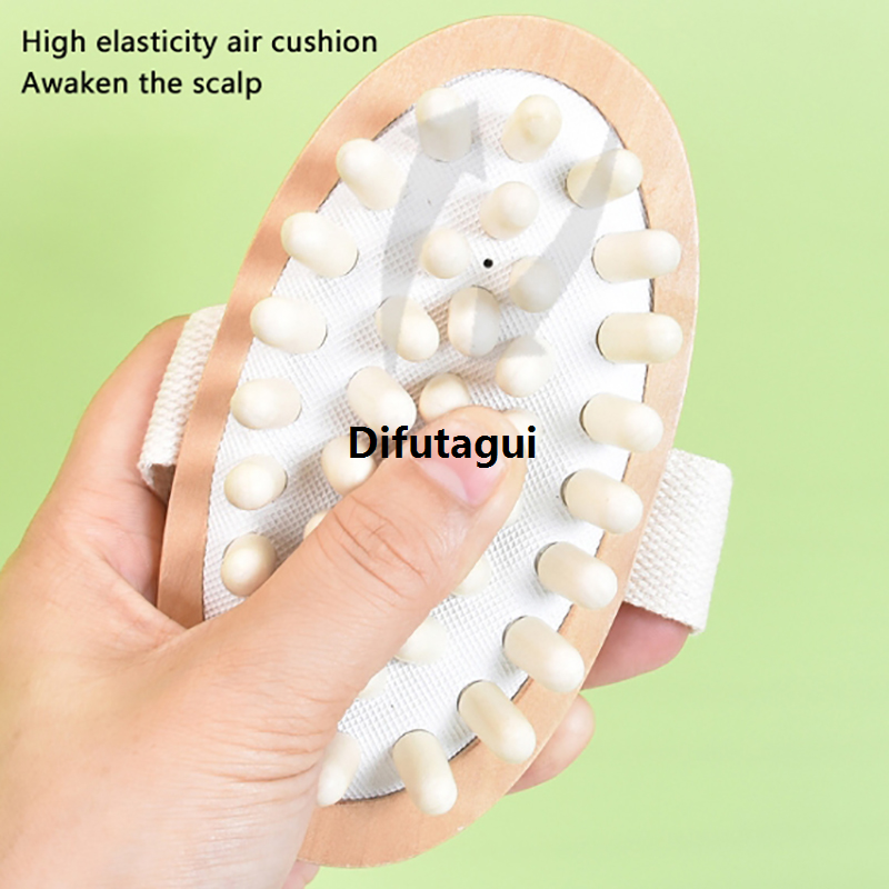 Difutagui SEVICH Air Cushion Spa Wood Soothing Group Brush Anti-Body New Cellulite Oil Hair Brush Scalp Brush Body