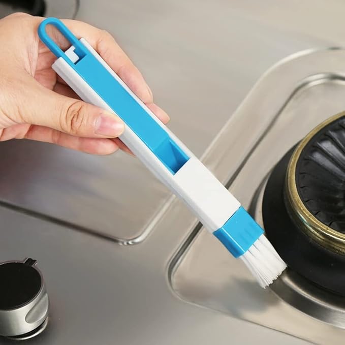 Multifunction Computer Window Cleaning Brush,Magic Window Cleaning Brush,Mini Window Groove Keyboard Cleaner Dust Shovel Window Track Cleaner (Blue) By Mama Bhanja