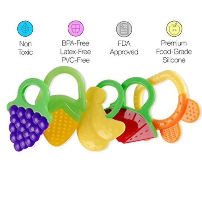 Mumlove Baby Teething Chewable Colorful Silicone Teether Toy
