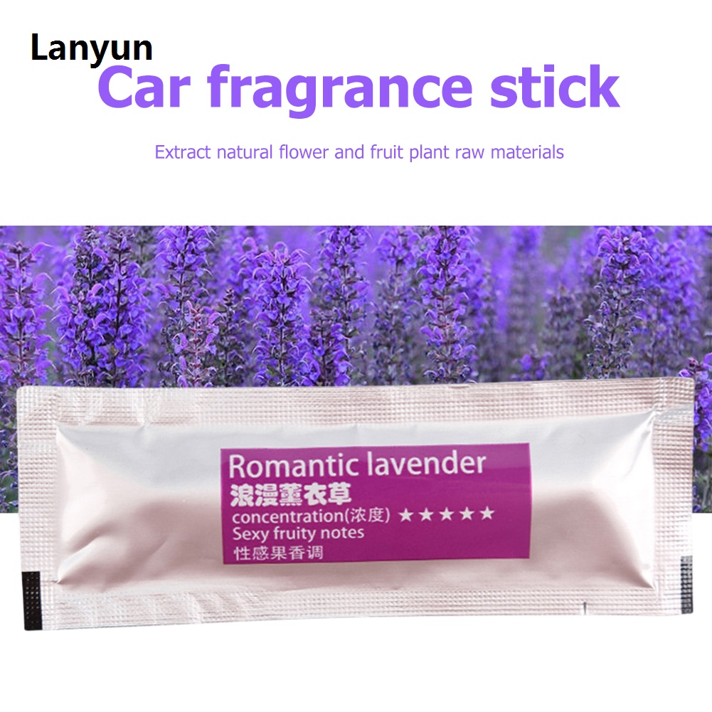 Lanyun 20-1PCS Car Air Vent Perfume Car Air Freshener Flavoring Fragrances Portable Refill Aroma Sticks Lavender Cabello Osmanthus Perfume Stick