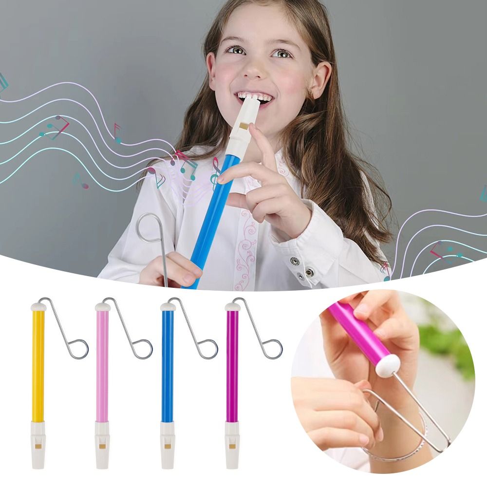 High Quality Classic Slide Whistle Toy with Steel Sliding Rod Funny Sliding Flute ABS + Stainless Steel Kids Parent-Child Games Kid Children Baby