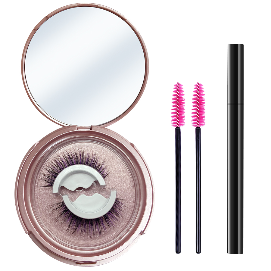 1 pair of reusable false eyelashes with eyelash brush suitable for ordinary people