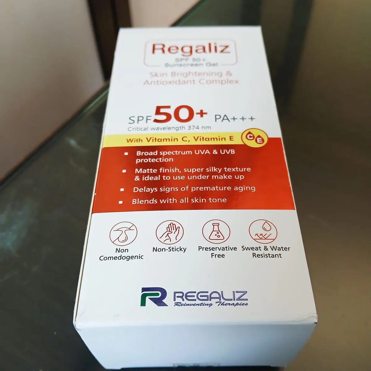 Regaliz SPF 50+ Sunscreen Gel PA+++ | Broad Spectrum UVA & UVB | Non-Sticky, Matte Finish | With Vitamin C & E (50g) | Spf 50+ | Spf 50 Sunscreen | Spf | Spf 50 | Spf50 Sunscreen | Spf | spf 50 sunscreen gel | Regaliz | Regaliz - image 1