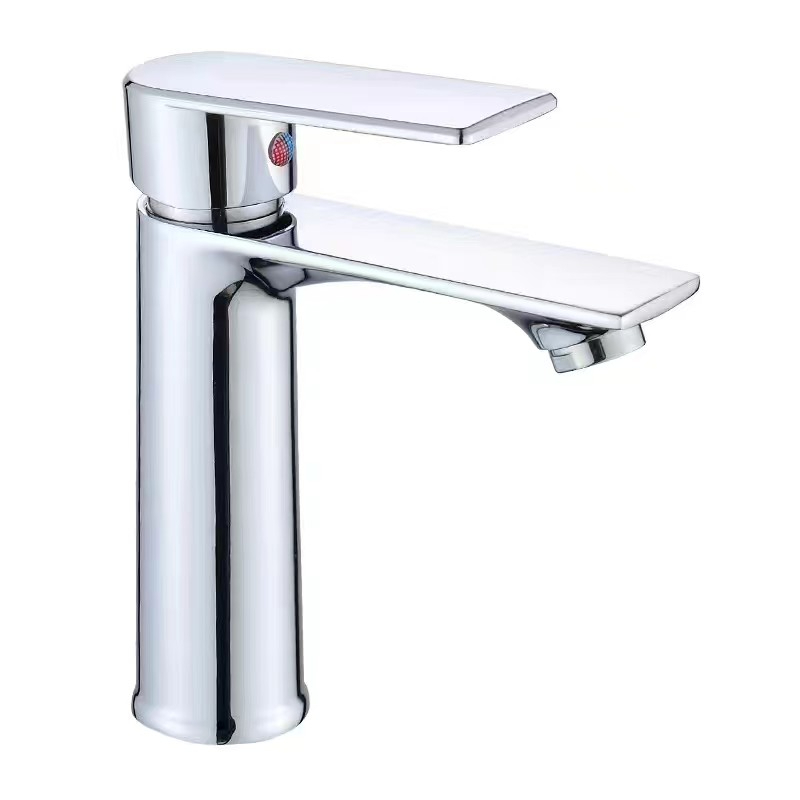 Tall Stainless Steel Basin Mixer Tap | Modern Aesthetic Design Bathroom Sink Faucet - Rustproof & Durable