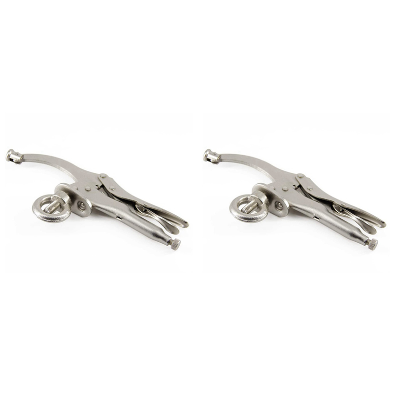 NCANRUI 2 Pcs 9 Inch Drill Press Clamp Woodworking Holding with Lock and Release Lever Locking Pliers