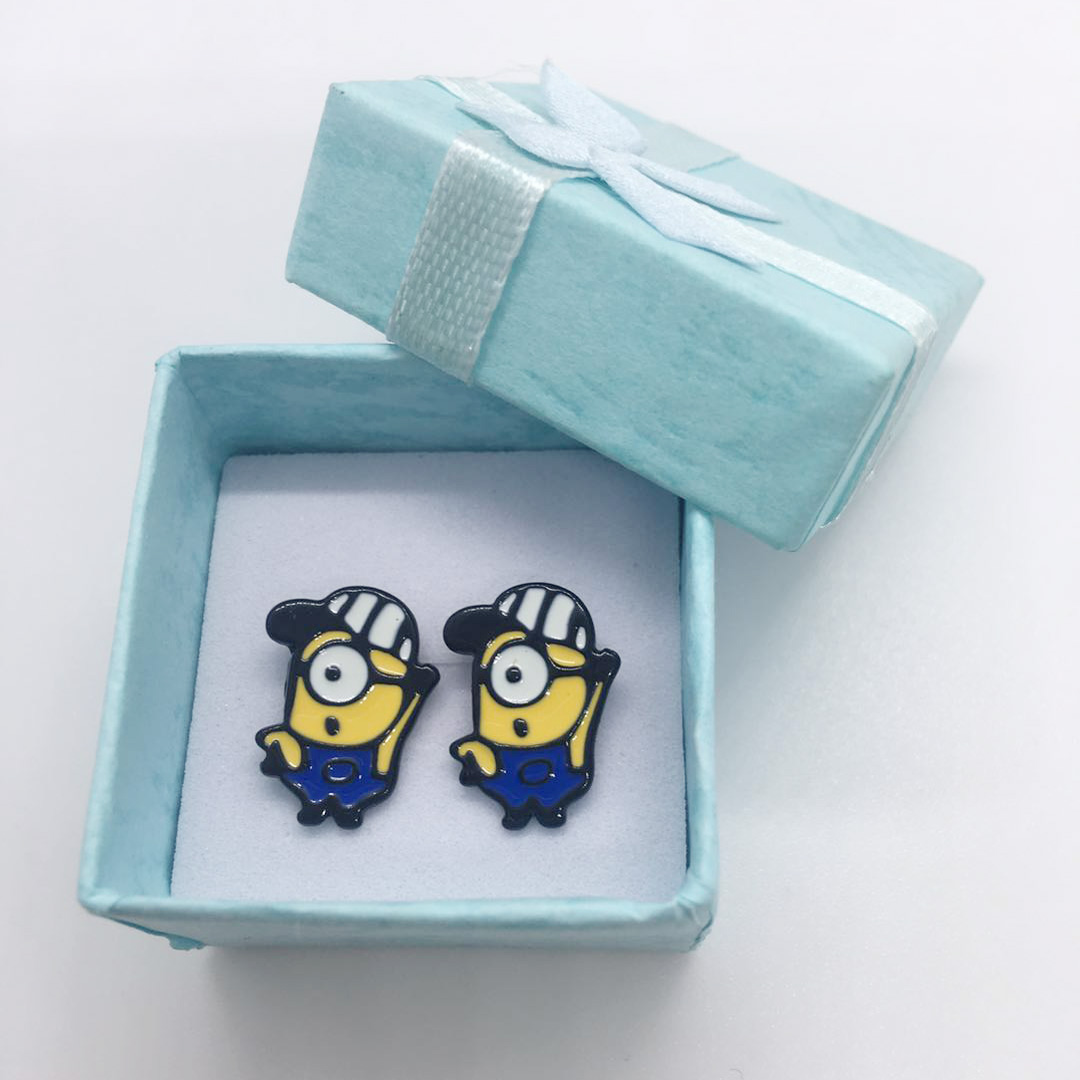 【Happy LifeStore】birthday Gift Enamel Jewelry Minions Earrings Wo for kids