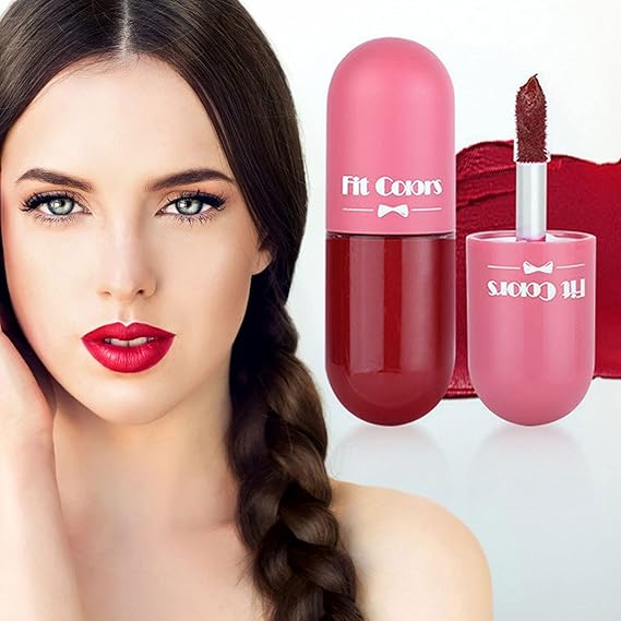 1 Piece Capsule Waterproof Matte Lipstick - Long-Lasting Velvet Lip Gloss, High Pigmentation, Non-Stick, Fade-Proof Lip Color Kit for Women & Girls - Amazing Shades Choose Yours