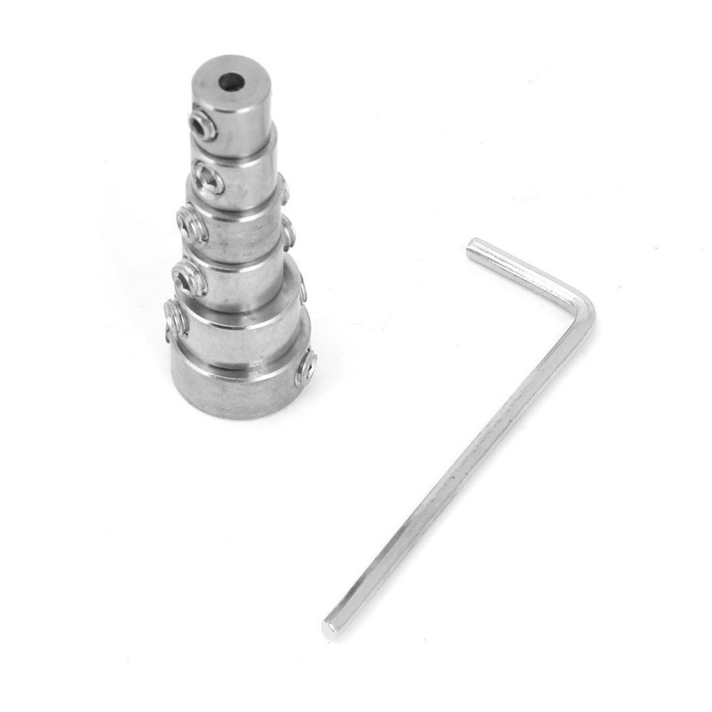 6 PCS With Hex Wrench 304 Stainless Steel Drill Stop Collar Set 3/4/5/6/8/10mm Sizes Anodizing Surface Drilling Limit Ring Adjustable Design Depth Stop For Drill Bits