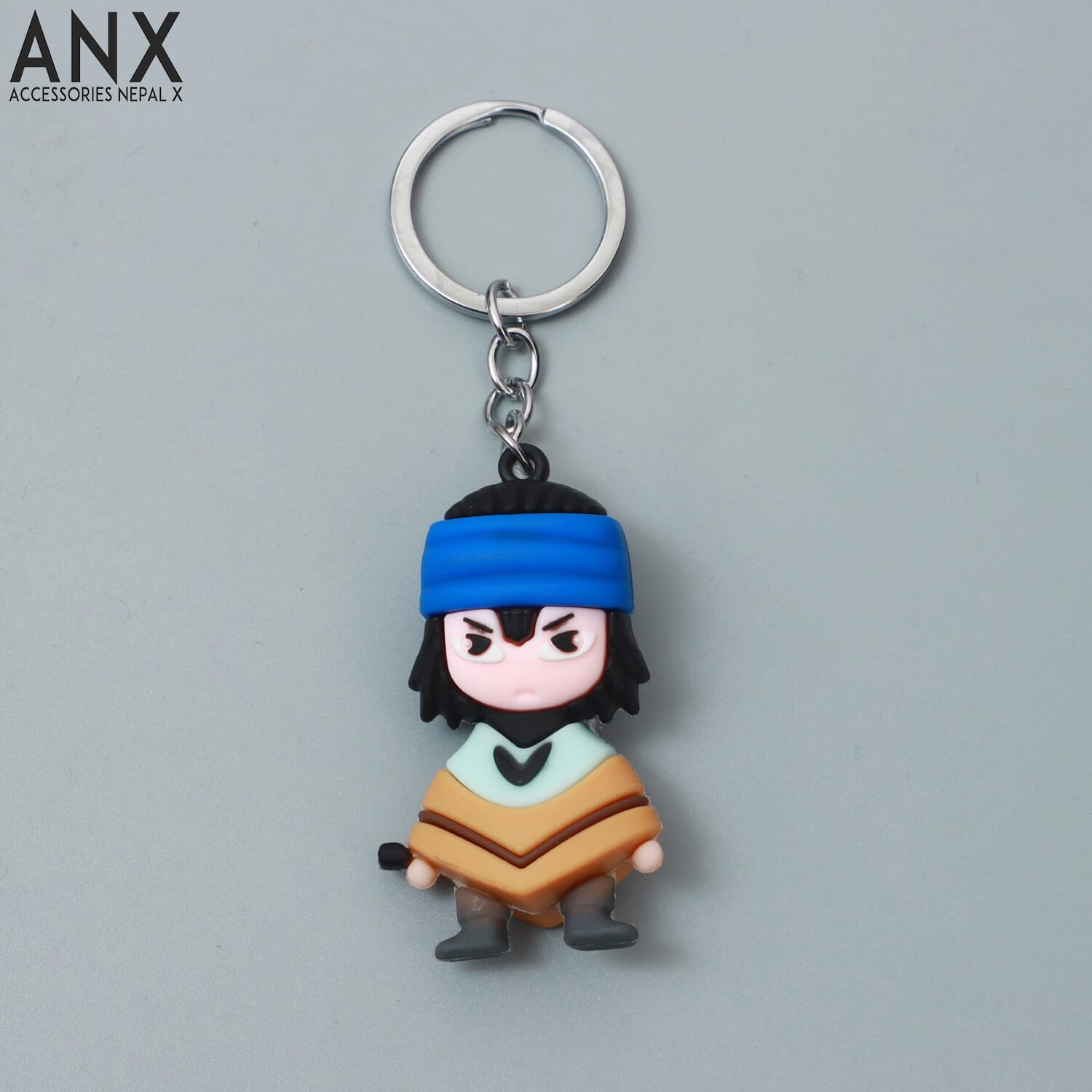 ANX Naruto Anime Keychain Fashion Key Ring 3D Figure Key Chain Charm Key Holder