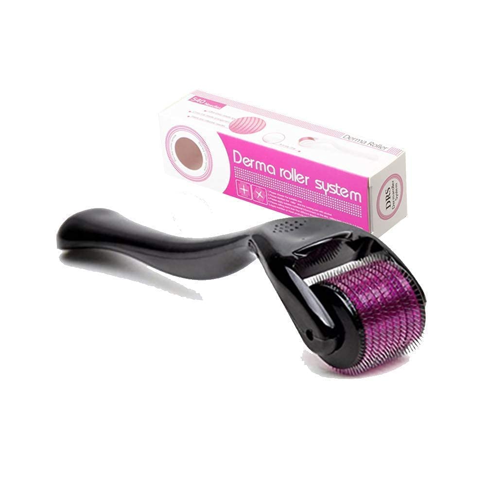 Derma Roller of with 540 Titanium Alloy Needles for Hair Growth, Scalp, Face and Beard (1mm) by Genuine Collection