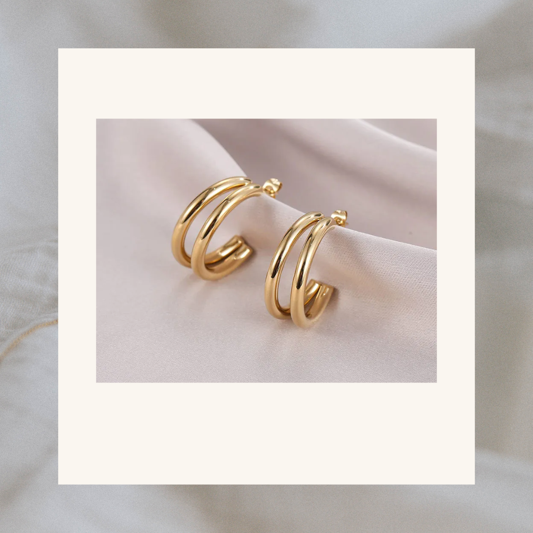 Classic Vintage Gold Hoop Earrings - Stylish Round Statement Jewelry for Party, Wedding & Festive Wear