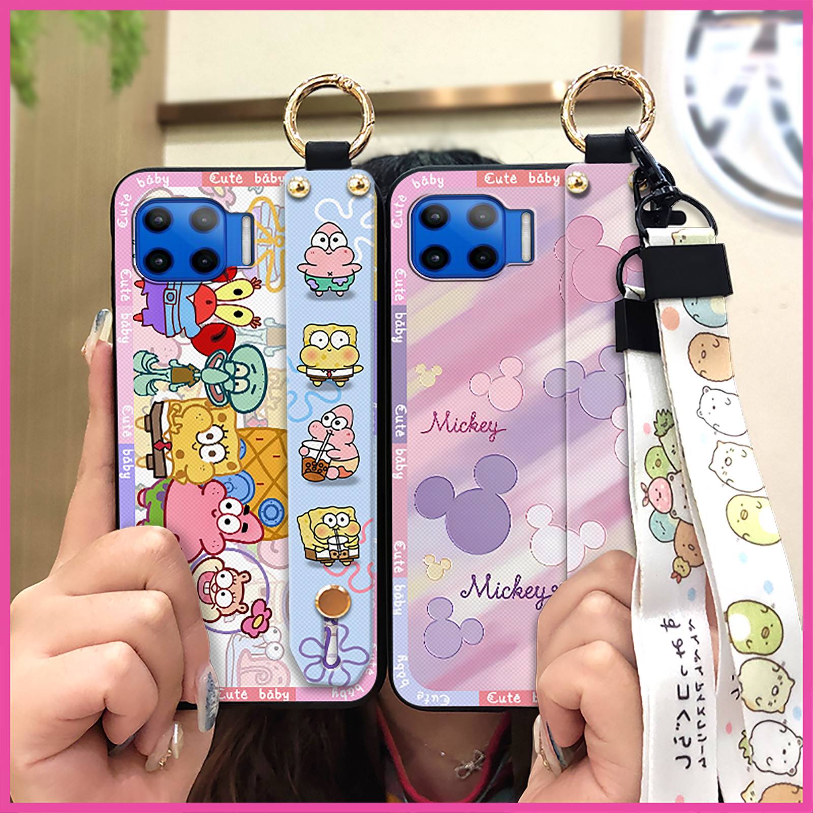 Back Cover mature Phone Case For Moto G 5G Plus/one 5G Waterproof cell phone sleeve Fashion Design geometry Plain color