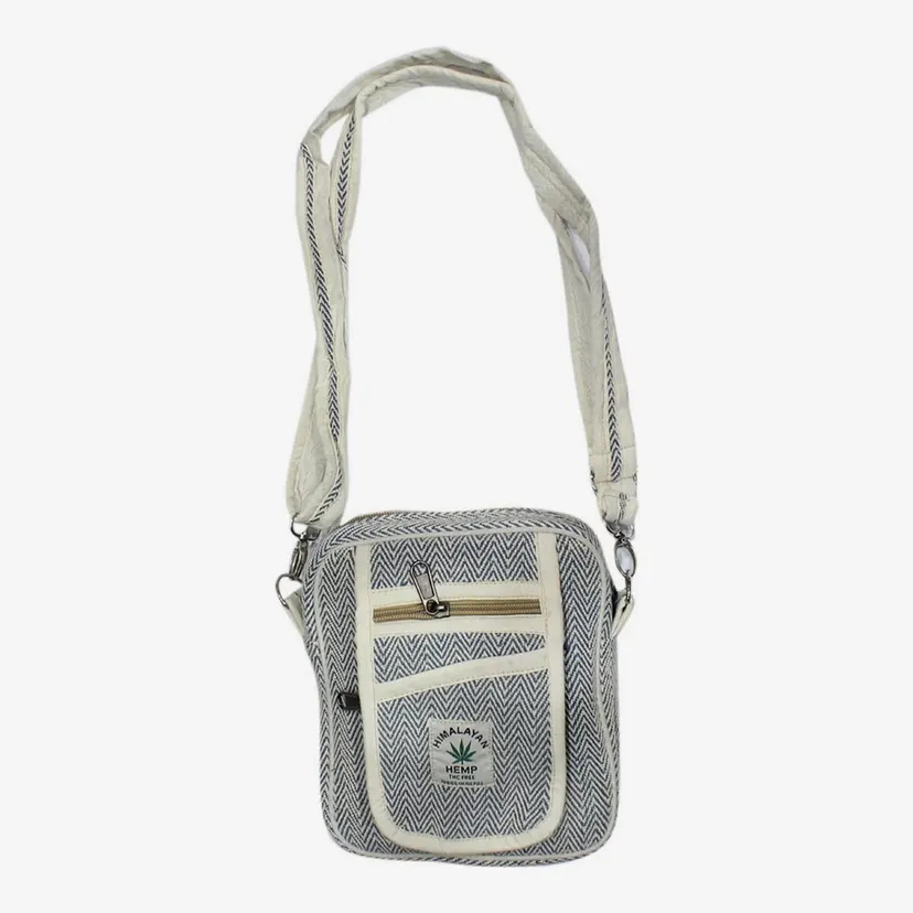 All In One Gallery - Pure Hemp Embroidered Side Bag