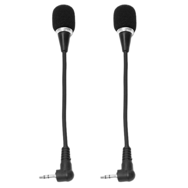 NAMUNY 2X Mini Notebook Microphone Microphone Tablet PC 3.5mm External Microphone