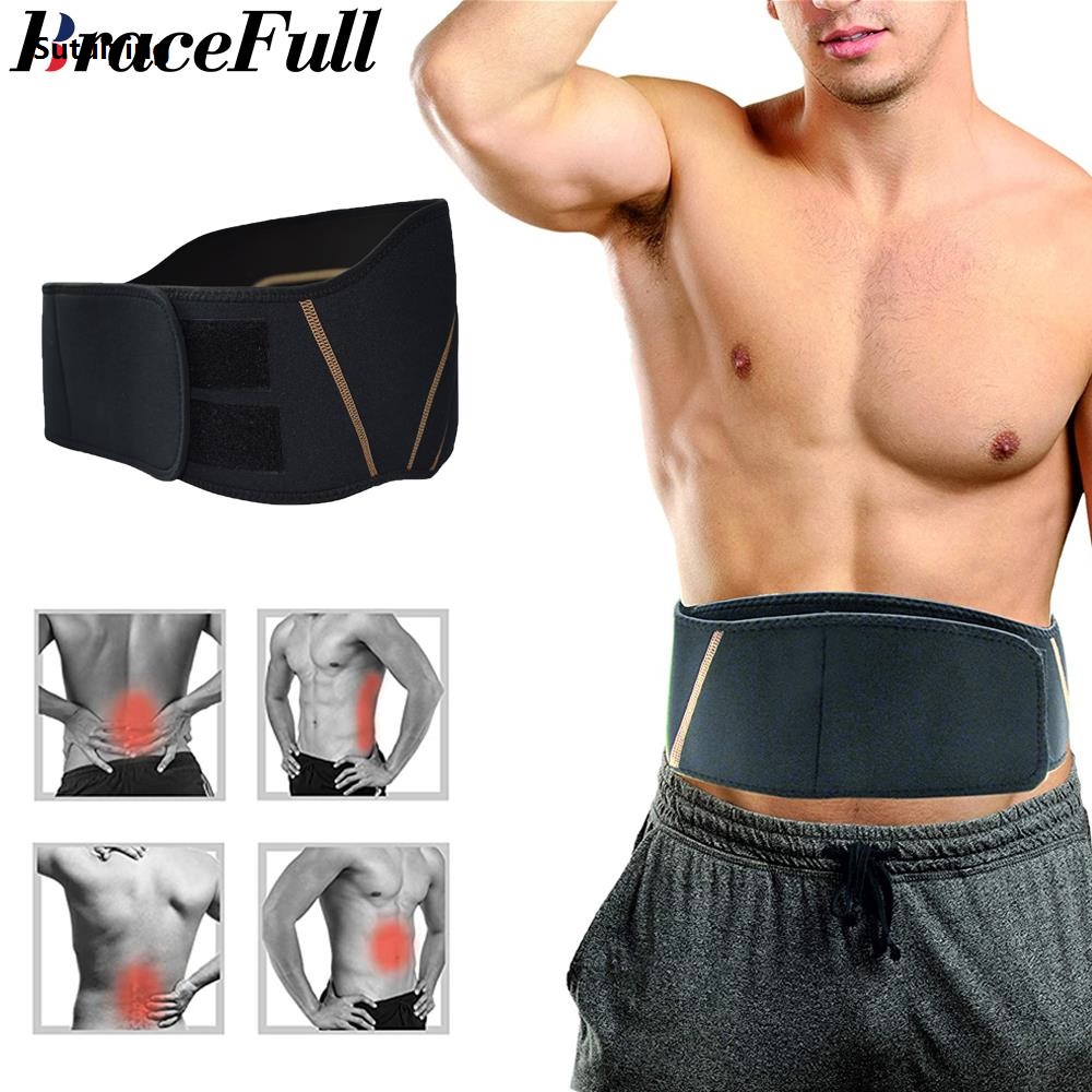 Sutuiying Fit Men Women Copper Recovery Back Brace for Lower Pain Relief Lumbar 【2025 Version】 Waist Support Belt Infused Wrap Compression Braces Sports