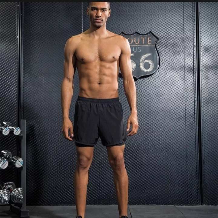 Running Gym Compression Shorts For Men with Inner Tights