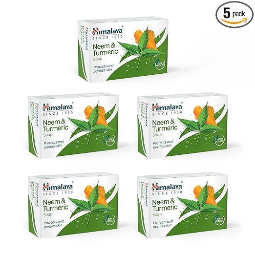 Himalaya Neem & Turmeric Soap, 125g (Pack of 5)